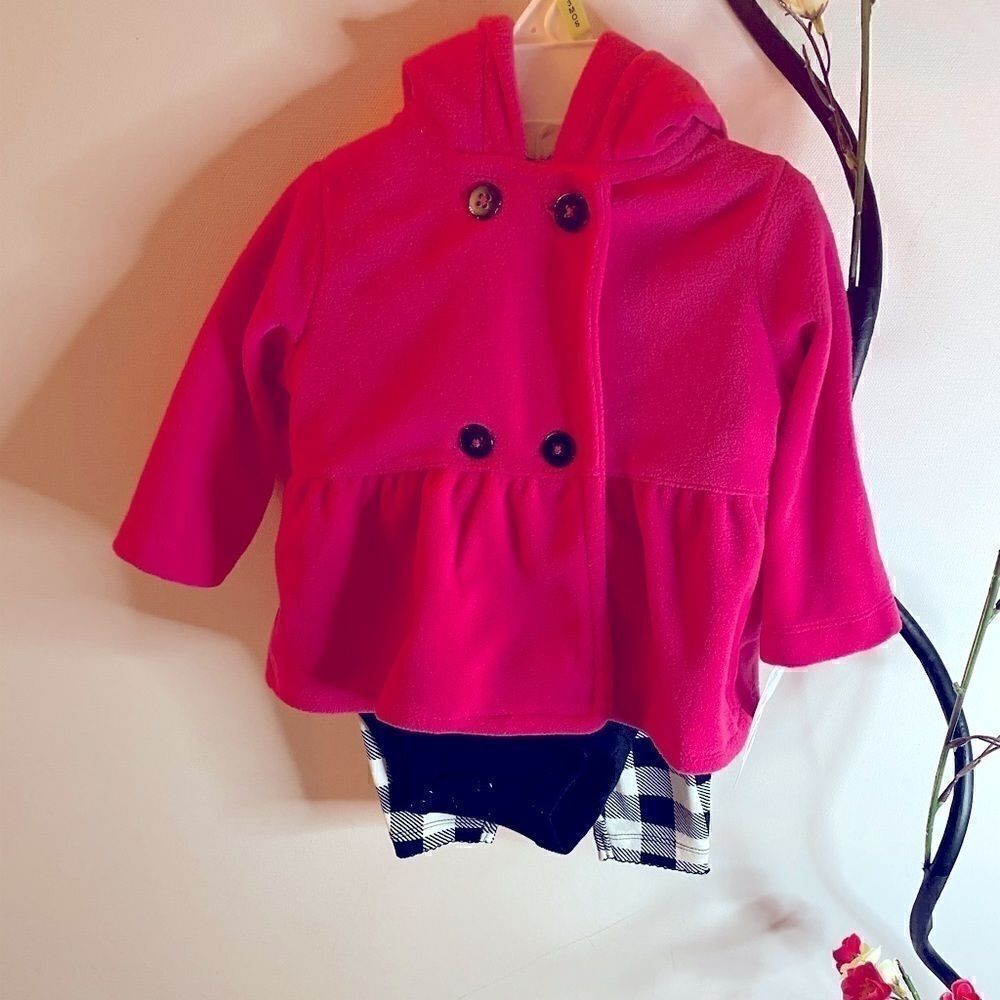 Carter’s pink Baby girl 3 pieces cardigan set 3 M
